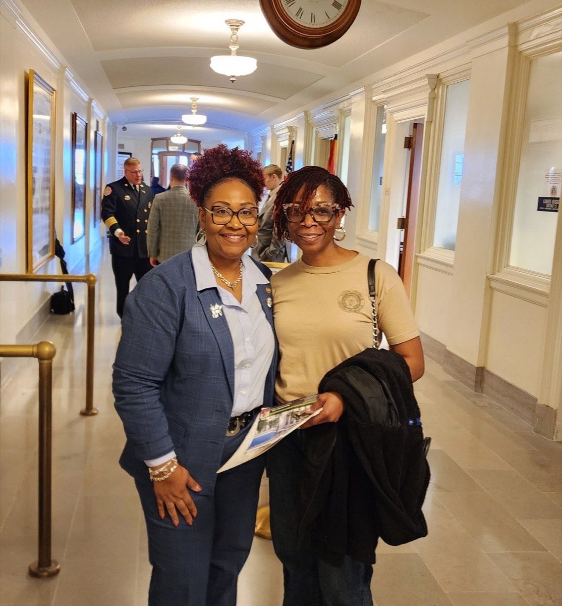 Shannon Lewis, right, with State Representative Marla Smith